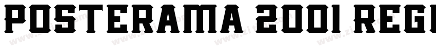 Posterama 2001 Regul字体转换